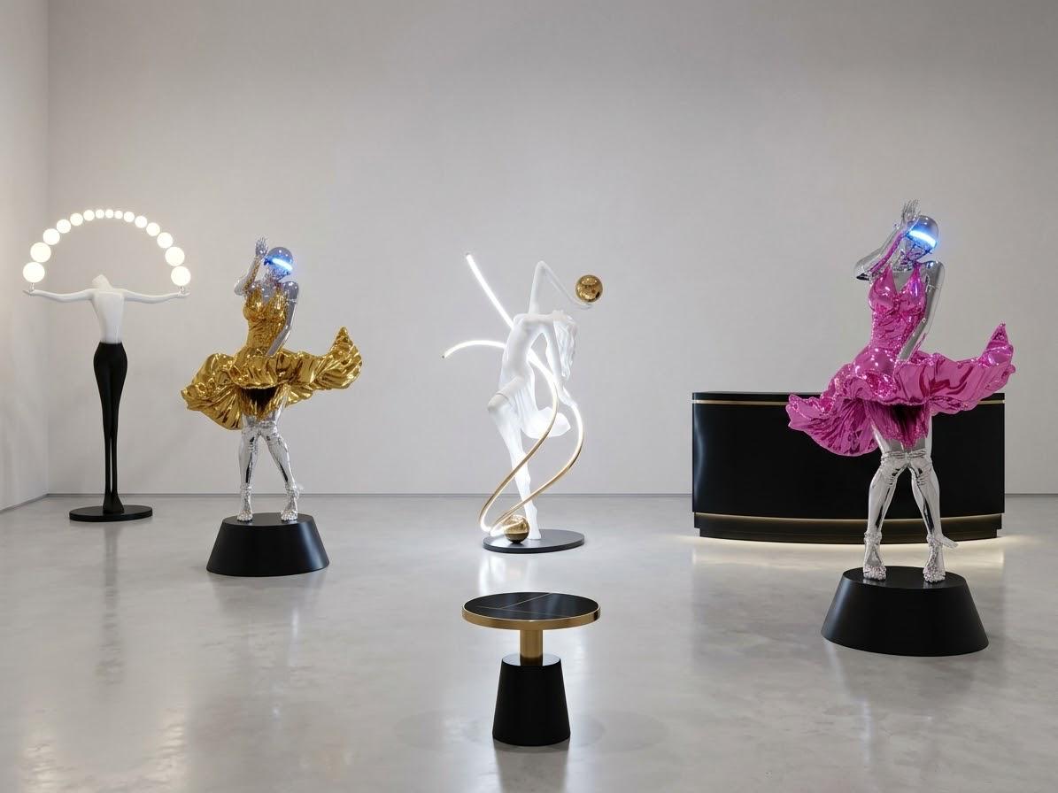 Avant-Garde Illuminated Sculptures & Accent Pieces
