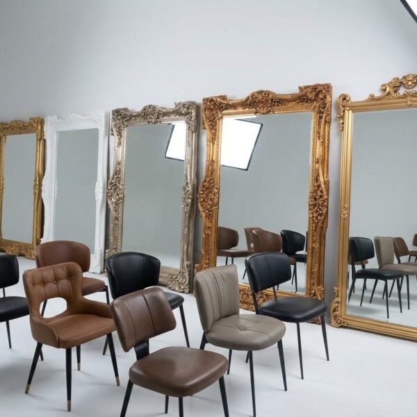 Ornate Baroque Floor Mirrors