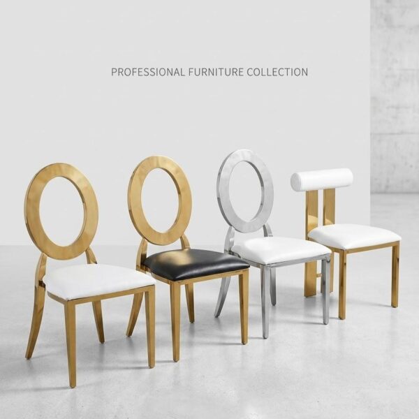 Metallic O-Back & Bolster Luxury Event Chair Line